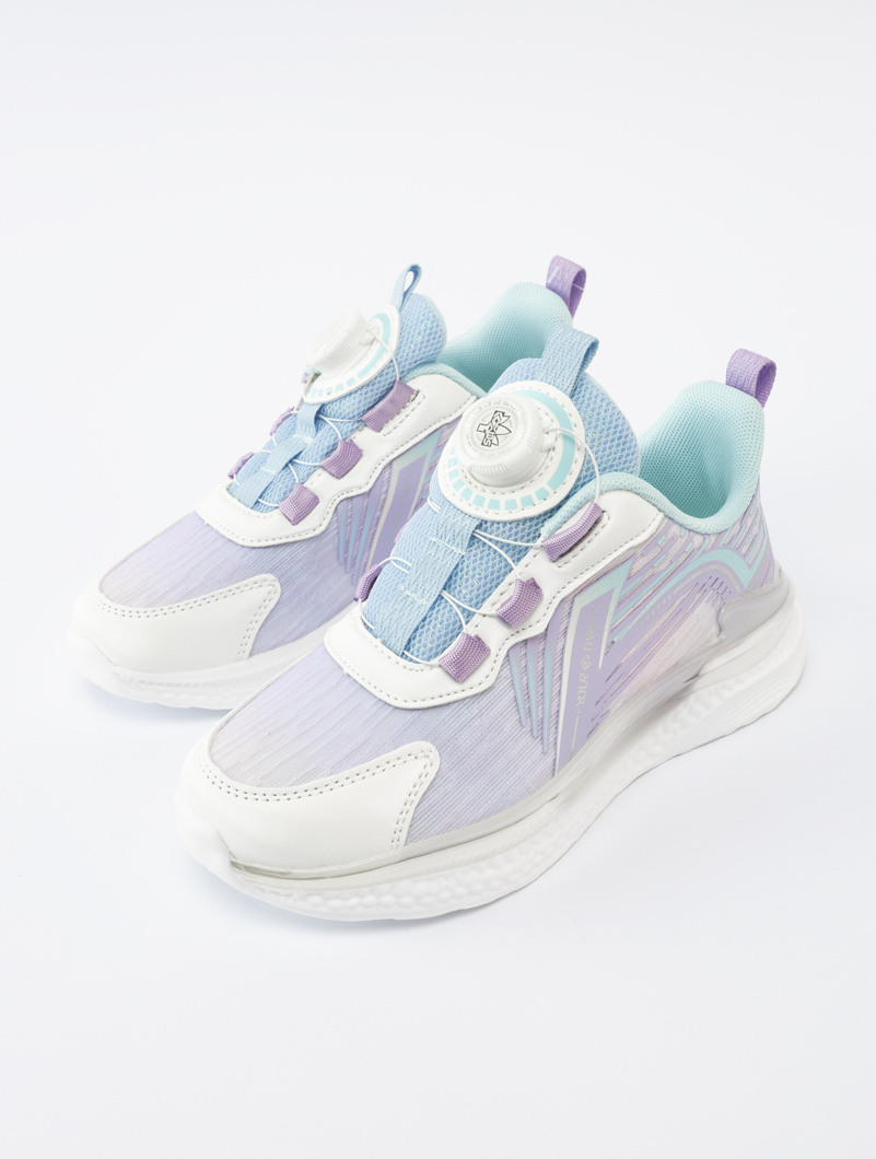 Baskets colorées à bouton rotatif